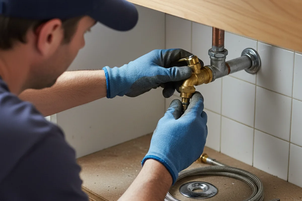 Shutoff valve and fitting work during Emergency Plumbing in Calhan